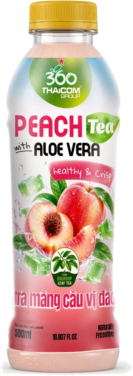 Peach Tea with Aloe Vera Bottle 500ml