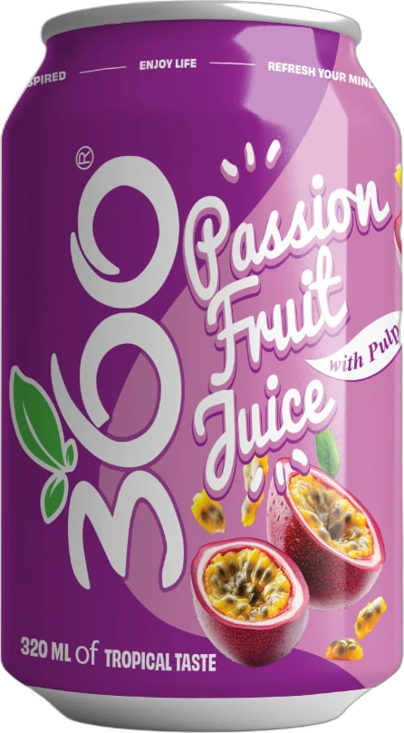 Passion Fruit Sparkling Fruit Juice Can 320ml
