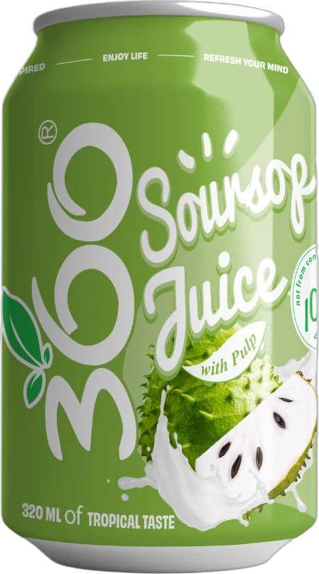 Soursop Sparkling Fruit Juice Can 320ml